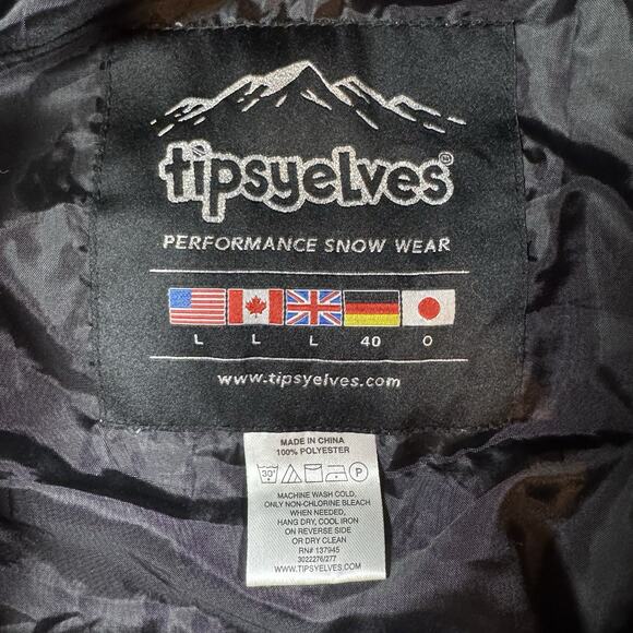 Tipsy Elves Night Run Neon One Piece Snowsuit Men’s Size L Ski Suit Retro 80s - Picture 12 of 15